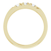 14K Yellow 1/2 CTW Natural Diamond Anniversary Band